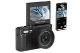 5K Digital Camera with 180-degree Flip Screen Vlogging Camera for YouTube -Pink V1263-JX-7686