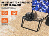 Beach Dolly with Big Wheels for Sand, 15.4" x 15.7" Cargo Deck, w/ 10" PE Solid Wheels, 69LBS V952-STTCXG10INCH3UV59V0