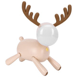 LED Night Light Cartoon Deer-Shaped Table Lamp 1200mAh USB Charging Bedroom DecorationLight Brown V1294-YM0721-3119210002012