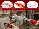 13 Inches Adjustable Wrench with ABS and Aluminum Alloy for Home Bathrooms Kitchen Toilets Garages V1366-AZ2-W-15018