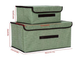 4 Pcs Non Woven Storage Box Case Dustproof Collapsible Two Large and Two Small for Household Home V1294-YM0512-3117220250911