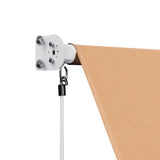 Instahut Window Fixed Pivot Arm Awning Outdoor Retractable Canopy 2.1X2.1M Beige AWN-B-FIXED-PS-21-BEIGE