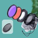 Hero8 Diving Lens Filter Kit With Macro Lens And Waterproof Housing PRL-6590ACD