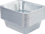 20 Pack Heavy-Duty Disposable Aluminum Foil Pans for Baking, Grilling & Catering Extra Thick V1107-CS-XZCH20