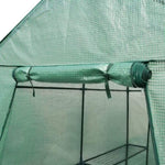 Green Fingers Greenhouse 1.2x1.9x1.9M Walk in Green House Tunnel Plant Garden Shed 4 Shelves GH-WALK-19X12-GR