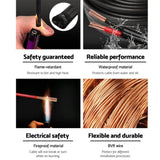 Giantz 2.5MM 100M Twin Core Wire Electrical Cable Extension Car 450V 2 Sheath TWIN-CABLE-2P5-100