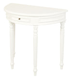 Turn Leg Half Round Sofa Table V199-T28WH