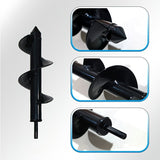 High-Strength Steel Garden Auger Drill Bit for Planting and Digging-Black V1107-119-BLA-38998