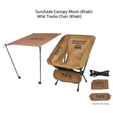 Sunshade Awning Folding Chair Set Khaki V728-OBA1005008777701312