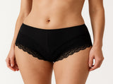 3x Womens Lace Boyshort Boyleg Full Briefs Underwear Undies in Black V563-3PK-UN-005-BLK-16
