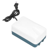 Aquarium Oxygen Pump with Dual Outlet Mute Fish Tank Air Pump 4.5W for Aquaculture CN220V V1294-YM0901-3111210220611