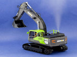 118 Scale 13-Channel Alloy Remote Control Excavator Construction Vehicle with Lights, Sound and V196-1661