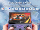 Black Retro Portable Gaming Console with 128GB, 2 Memory Card - 3D Games, HD Display, and Dual V888-ELOSUNG11634