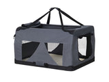 i.Pet Pet Carrier Soft Crate Dog Cat Travel 60x42CM Portable Foldable Car M PET-CARRIER-M-GR