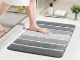 Bathroom Rugs,Ultra Soft Absorbent Bath Mat,Beige Non-Slip TPR Backing Stays in Place, Machine V1107-113-06789-GRE4