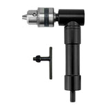 Drill Chuck Extension, 90 degree attachment Adapter With 3/8" Keyed Chuck 8mm Hex Shank Power Tool V1192-AZ-W-2911
