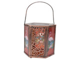 Garden Hanging Lights Waterproof LED Decorative Lighting Hexagonal Bird Pattern Lantern for Home V1294-YM0521-3119230045311