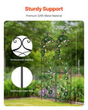 2 Packs Metal Garden Trellis for Climbing Plant Support 60x15 in Rustproof V952-HPJHX2JTH60WT4XPAV0
