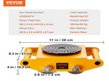 4PCS Machinery Skate Dolly Mover Skate 26455LBS/12T 4 Carbon Steel Wheels V952-GYXTKHSGFG46TAFK1V0
