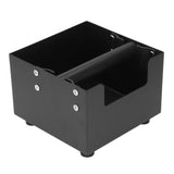 Coffee Knock Box Ground Waste Bin Container Stainless Steel Drawer Type Small Square Black V1294-YM0523-3118220001711