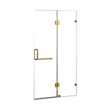 110 x 200cm Wall to Wall Frameless Shower Screen 10mm Glass By Della Francesca V63-830391