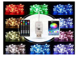 Christmas Tree LED String Lights, 10M Music Sync Bluetooth Remote Control V1263-JX-5090