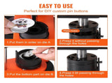 Button Maker Machine, 1.25 inch/32mm Pin Maker, Installation-Free Badge Punch Press Kit, Children V952-SLKXZJ32MM500JRFVV0
