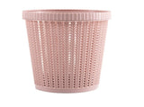 Pulling Bag Trash Can Imitation Rattan Round Plastic Garbage Bin Home Coverless Trash Storage Basket V1294-YM0716-3117220138916