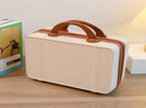 Personalized stylish and lightweight Light white mini suitcase for short trips V888-ELOSUNG25057
