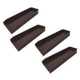 4PCS Downspout Splash Block Rain Gutter Downspout Extensions Fixable Downspout Extender with 8 V1294-YM0901-3111230346411