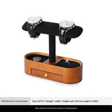 Solid Wood Watch Stand with Drawer T-bar Watch Holder Organizer for Men and Women Showcase Bracelet V1192-AZ-W-3180