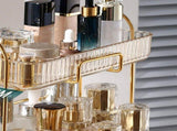Makeup Organizer 2 Tier Bathroom Countertop Organizer Large Capacity Cosmetic Holder Shelf for V1294-YM0706-3117230199912