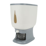 Household Rice Dispenser Large Capacity Automatic Rebound Food Grain Storage Container with Cup Grey V1294-YM0716-3118220094012