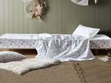 Happy Kids Woodland White Cotton Sheet Set Single V442-HIN-SHEETS-WOODLAND-WHITE-SB