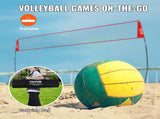 Freestanding Volleyball Training Net for Indoor or Outdoor Use, Adjustable Height Portable Net V952-PQXLW14YC00098F67V0