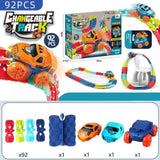Changeable Track In The Dark Track with LED Light-Up Race Car Flexible Track Toy 138 V255-TRACK-138