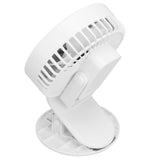 Portable Desk Fan 3 Speed Wind Mini Desktop Fan with Clip for Home Office and BedroomWhite V1294-YM0721-3113210022511