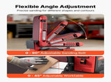 152.4mm Disc Sander & 101.6mm x 914.4mm Belt Sander, 400W Professional Belt Disc Sanders Combo with V952-DPSGJZHYPHBX7MQ9F001V3