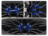 20PCS M14X1.5 Wheel Lug Nuts, Cap Spiked Extended Tuner 60mm Aluminum Wheels Rims Nuts blue V1259-DP01-A-4418