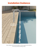 4-Step Stainless Steel Pool Ladder of 2 Handrail for 1371.6 mm Decked Pool V952-DXYCTTBGGBXGT35OAV0