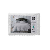 Accessorize Dotty Clip White Jacquard Quilt Cover Set Queen V442-HIN-QUILTCS-DOTTYCLIP-WHITE-QS