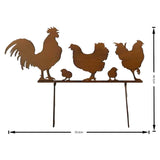 Chook Family Garden Stake 70cm V637-03826STK