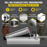 Manual Sausage Stuffer, 7 L / 15 LBS Horizontal Sausage Machine, Dual-Speed Meat Stuffer, Made of V952-GCJSDSPS7L0000001V0