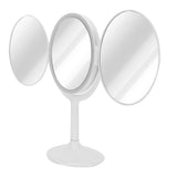 LED Makeup Mirror Folding Rotatable Mirror Touch Cosmetic Mirror for Bedroom Dressing RoomWhite V1294-YM0710-3116210058111