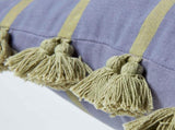 KAAT Amsterdam Jelke Mauve Stripes Oblong Filled Cushion 40cm x 60cm V442-HIN-CUSHION-JELKE-MAUVE-RE