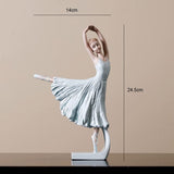 PINK FOREST Ballerina Girl Figurines Ballet Dancer Statue Art Sculpture Figure for Your V1369-AZ3-W-01781