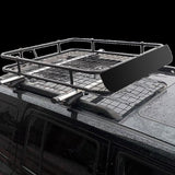 Universal Roof Rack Basket - Car Luggage Carrier Steel Cage Vehicle Cargo V63-831441