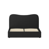 Artiss Bed Frame Double Size Boucle DARA BFRAME-H-DARA-D-BK-ABC
