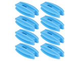 100PCS Electric Fence Insulator Weather Resistant ABS Square Tube Post Insulator for Steel Wire Blue V1294-YM0717-3111220228811