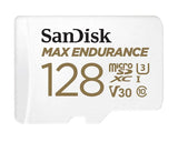 SanDisk Max Endurance 128GB microSD 100MB/s 40MB/s 20K hrs 4K UHD C10 U3 V30 -40&degC to 85&degC Heat V1202-V2-FMS-MSDHEM-128G